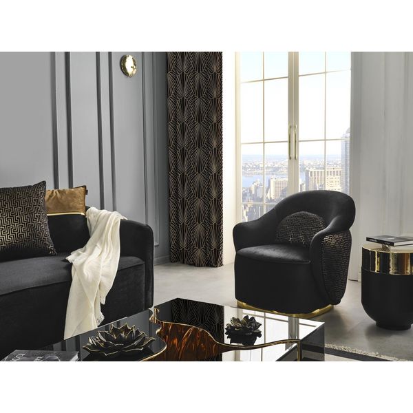 Poltrona Wing Chair Moderna Tessuto Soggiorno Poliestere Blu Design Seduta Jvmoebel-image