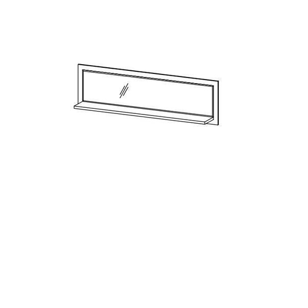 Specchio Cornice Di Legno Grande Specchio Da Parete Classico Specchio Di Design 154X45Cm Nuovo-image