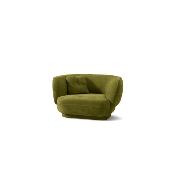 Poltrona Verde Prianera Design Tappezzeria Soggiorno Mobili Monoposto Lusso Jvmoebel-image