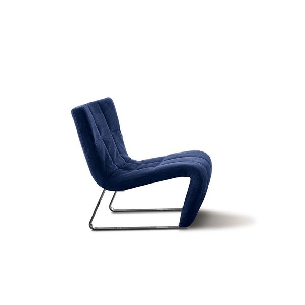 Poltrona Senza Braccioli Imbottitura Di Lusso Arredamento Di Design Stile Italiano Tessile Jvmoebel-image
