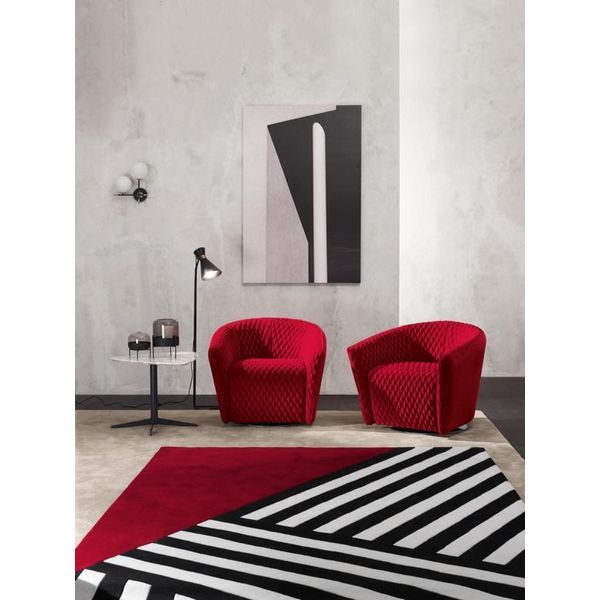 Poltrona Design Soggiorno Tappezzeria Legno Moderna Lusso Nuovo Jvmoebel-image