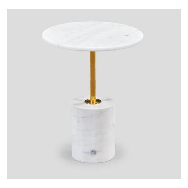 Tavolino Bianco Rotondo Moderno Jvmoebel-image