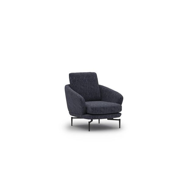 Poltrona Imbottita Di Lusso Design Poltrona Soggiorno Tessile Mobili Imbottiti Arredamento-image