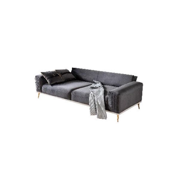 Divano 3 Posti Divani Divani Imbottiti Soggiorno Design Tessuto Nuovo Jvmoebel-image