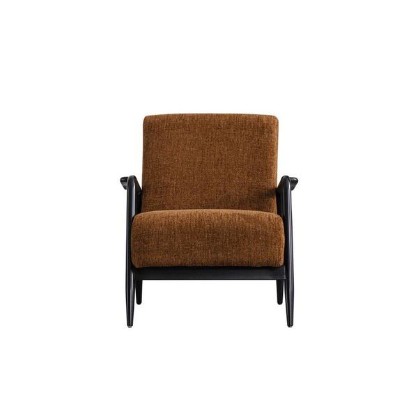 Poltrona Marrone Da Salotto Salotto Poltrona Monoposto In Tessuto Poltrona Tessile Arredo Nuovo-image