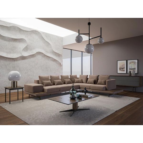 Soggiorno Divano Angolare A L Arredamento Di Lusso Suite Di Design Tavolino Jvmoebel-image