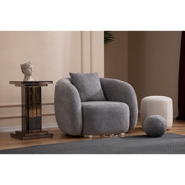 Poltrona Design Divano Divano Seduta Tessile Lounge Club Tappezzeria Seduta Di Lusso Relax-image