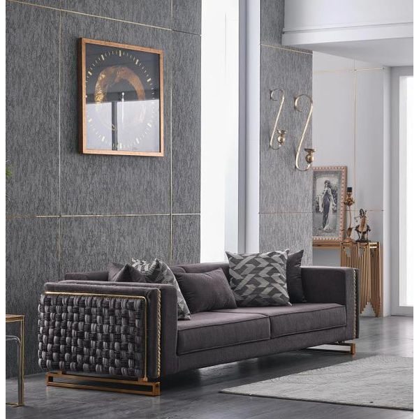 Luxus Dreisitzer Divano Polster Divano 3 Sitzer Wohnzimmer 245Cm Jvmoebel-image