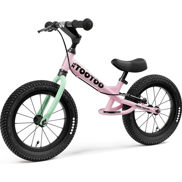 Yedoo Tootoo Xl - Balance Bike Per Bambini Dai 3 Anni, Con Pneumatici 12/12, Freno E Manubrio Regolabile, Rosa-image