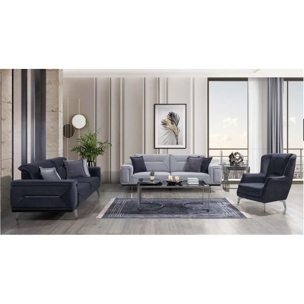 Divani Da Salotto Grigi Divani Di Design Divani A 3 Posti Poltrona Monoposto Di Lusso-image