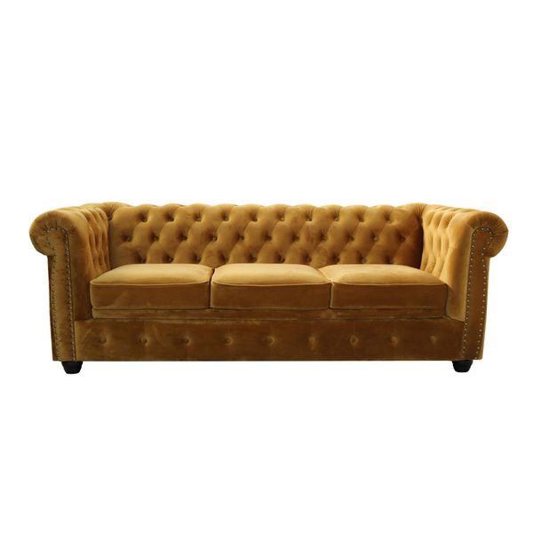 Divano Chesterfield A 3 Posti Divano Da Ufficio Con Letto Funzione Divani Divani A Tre Posti-image