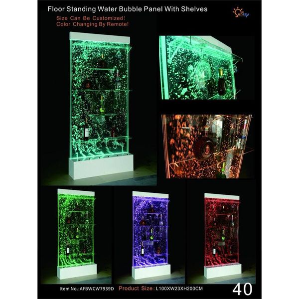 Led Bar Shelf Cabinet Pareti A Colonna Waterwall Parete Divisoria Waterwall Pareti D'acqua Nuovo-image