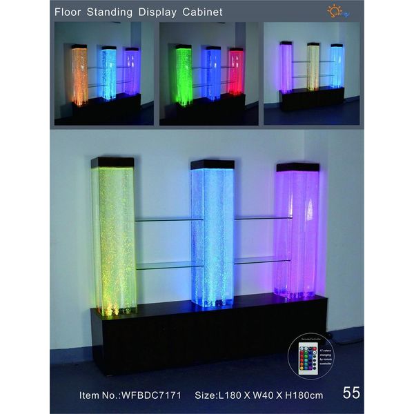 Parete D'acqua Pilastro Della Parete Parete Divisoria Vetrina Ragale Pareti D'acqua Led-image