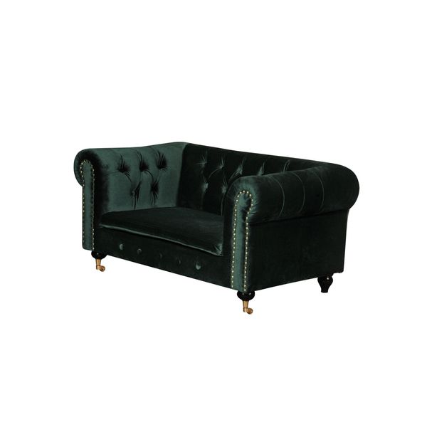 Chesterfield 2 Posti Classico Di Lusso Barocco Rococò Divano In Pelle Tessile-image
