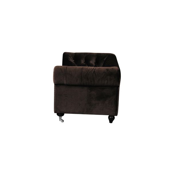 Jvmoebel ® - Divano In Pelle Divano Royal Brown Tappezzato A Due Posti Set Divano Nuovo-image