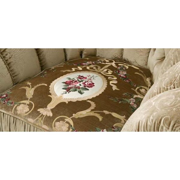 Mobili Sedie Art Deco Design Poltrona Tessile Soggiorno Salotto Lusso Design Nuovo-image