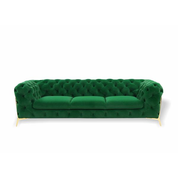 Divano 3 Posti Design Divani Imbottiti Divani In Pelle Relax Chesterfield Sedile Mobili-image