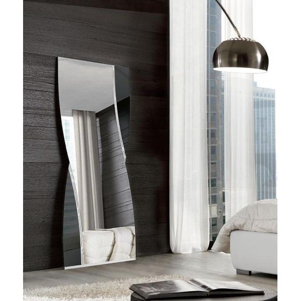 Specchio Da Pavimento Specchio Da Parete Camera Da Letto Specchio Moderno Di Design Ondulato Nuovo-image