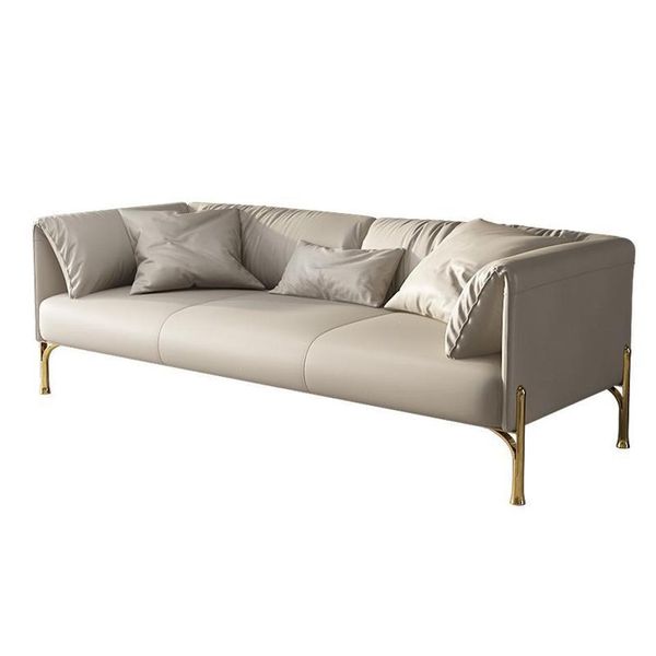 Divano 3 Posti Design Classico Divani Rivestimento Pelle Moderna Divani 3 Posti Relax-image