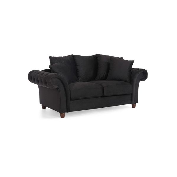 Divano Di Design A 2 Posti Chesterfield In Tessuto Divano Divano Divano Imbottito Divani A Due Posti Nuovo-image
