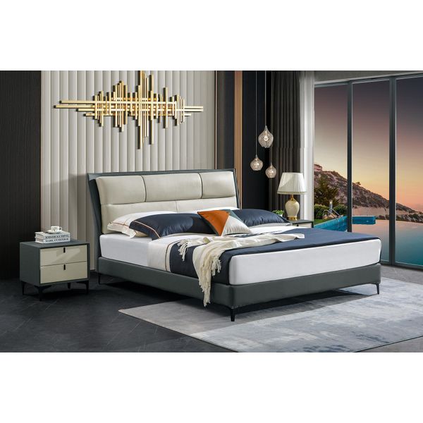 Mobili Letti Struttura Imbottita Letti Moderni Design Camera Da Letto 180X200-image