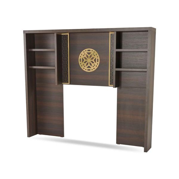 Libreria Marrone Unicolore Stile Moderno Forma Rettangolare Studio-image