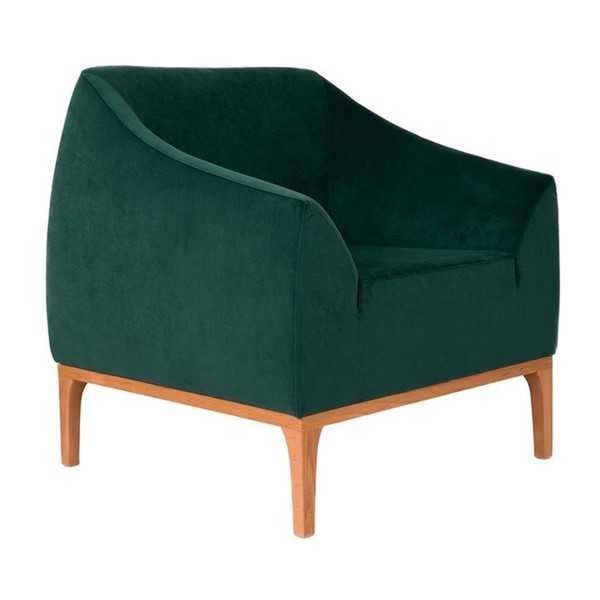Poltrona Da Salotto Verde Poltrona Imbottita Poltrona Monoposto Poltrona Relax Moderna-image