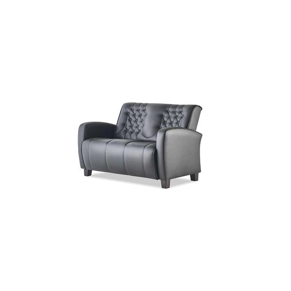 Divano In Pelle Divano Chesterfield Divano A 2 Posti Divano Moderno A Due Posti In Pelle Legno-image