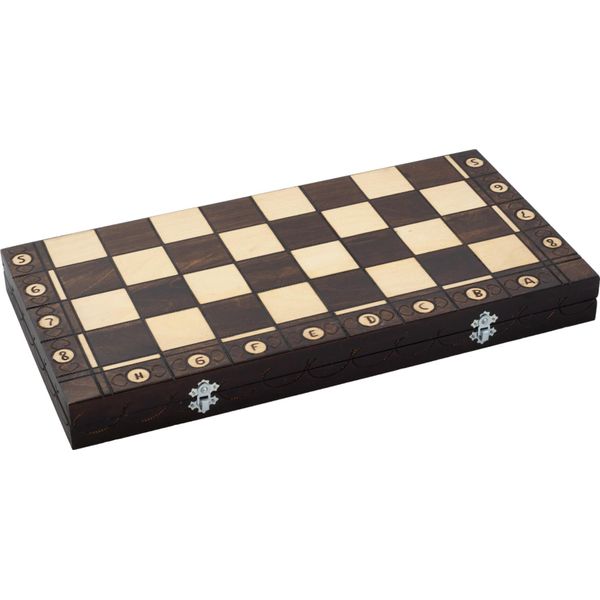 Set Di Scacchi E Dama In Legno Classic 42X42 Cm - Versione Club-image