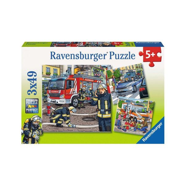 Ravensburger 9335 Puzzle Helpers In Need 3 X 49 Pezzi 9335-image