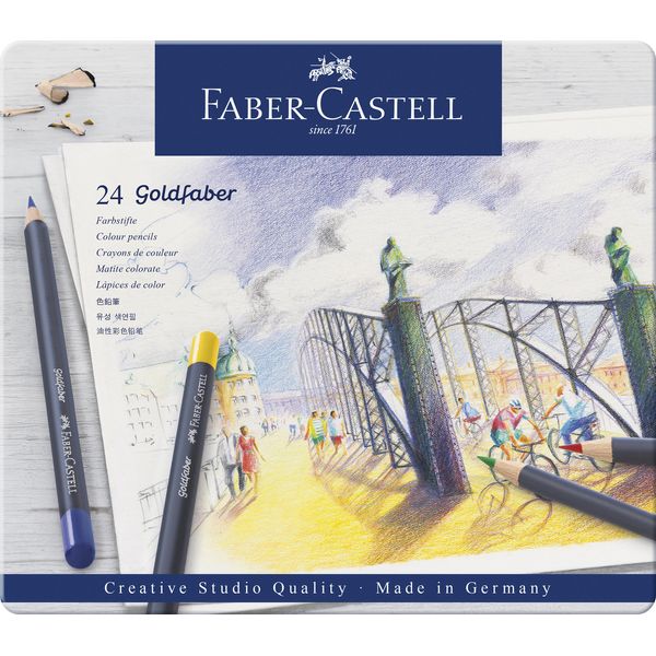 Faber Castell FC-114724 Kleurpotlood Faber-Castell Goldfaber Etui à 24 Stuks-image