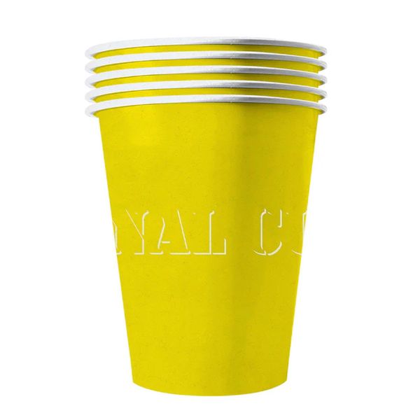 Bicchieri Di Carta Riciclabili Giallo 20 Pezzi 530 Ml - Taglia Unica-image