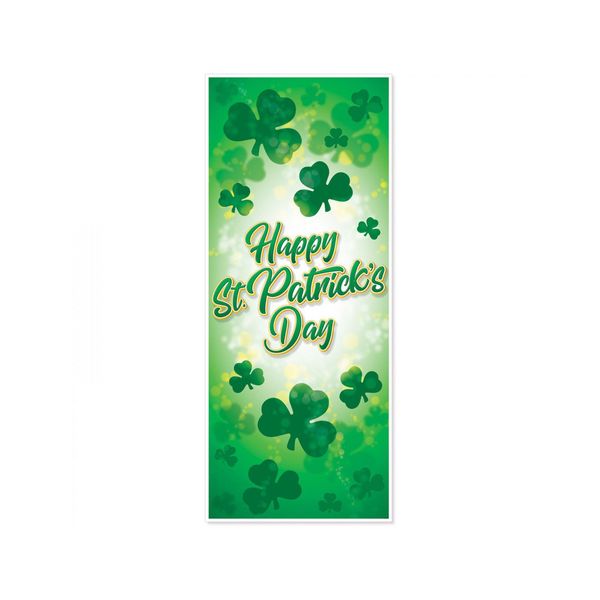 Decorazione Per La Porta Della Festa Di San Patrizio Verde 150X76 Cm - Taglia Unica-image