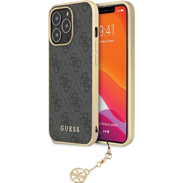 Guess Guhcp14Xgf4Ggr Iphone 14 Pro Max6.7 Szary/Grey Hardcase 4G Charms Collection-image