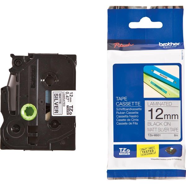 Brother Ze-Tape Tze-M931 Cartuccia A Nastro, Larghezza Nastro: 12 Mm-image
