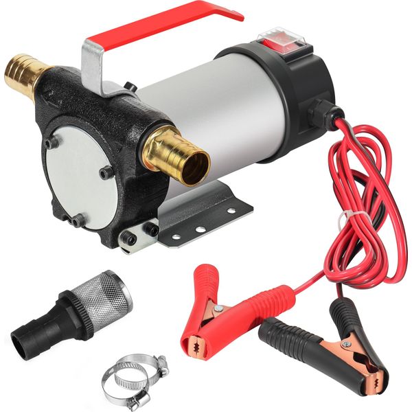 Pompa Wiltecdiesel 12 V, 150 W, 40 L/Min, Pompa Autoadescante Per Gasolio, Pompa Di Aspirazione Per Gasolio, Biodiesel, Olio Combustibile, Pompa Di Trasferimento Mobile Portatile-image
