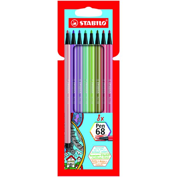 Stabilo Pen 68 Marcatore Colori Assortiti 8 Pz-image