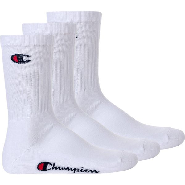 Champion Unisex Calzini, 3 Paar - Calzini Di Base Weiß Eu 43-46-image