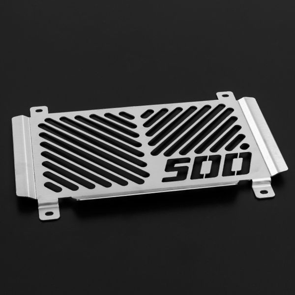 Copriradiatore Zieger Compatibile Con Il Logo Kawasaki Z 500 Argento-image