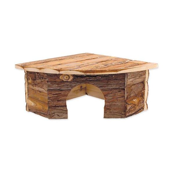 Casetta Per Roditori Angolare In Legno 30X30X16 Cm-image