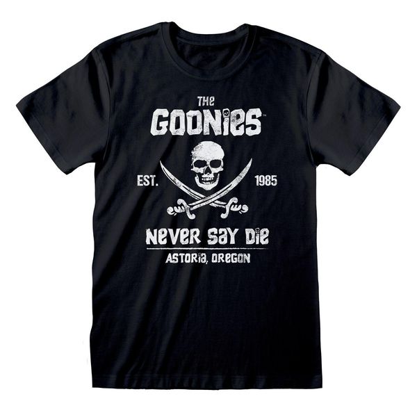 Maglietta A Maniche Corte The Goonies Never Say Die Nero Unisex - Xxl-image