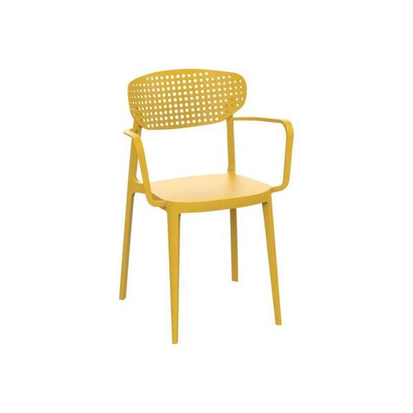 Poltrona Da Giardino Aire Impilabile Giallo Senape-image