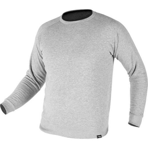 Neo Tools Uomo Maglione A Girocollo Grigio Melange - Maglione A Girocollo Monocolore | Uomo Felpa A Girocollo - Taglia M-image