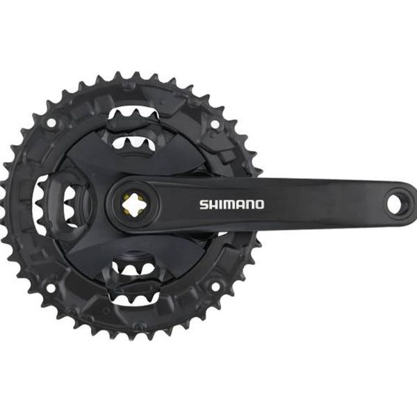 Shimano FC-MT101 Kurbel 3-Fach 40-30-22 ZäHne 170 Mm Vierkant Kurbelgarnitur Tretkurbel Fahrradkurbel Kettenradgarnitur MTB Mountainbike Trekking-image