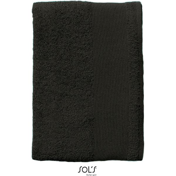 Sols 89001 | Isola Degli Asciugamani - Asciugamano Da Bagno | 70 X 140 Cm - Colore: Nero - Dimensioni: 70 X 140 Cm-image