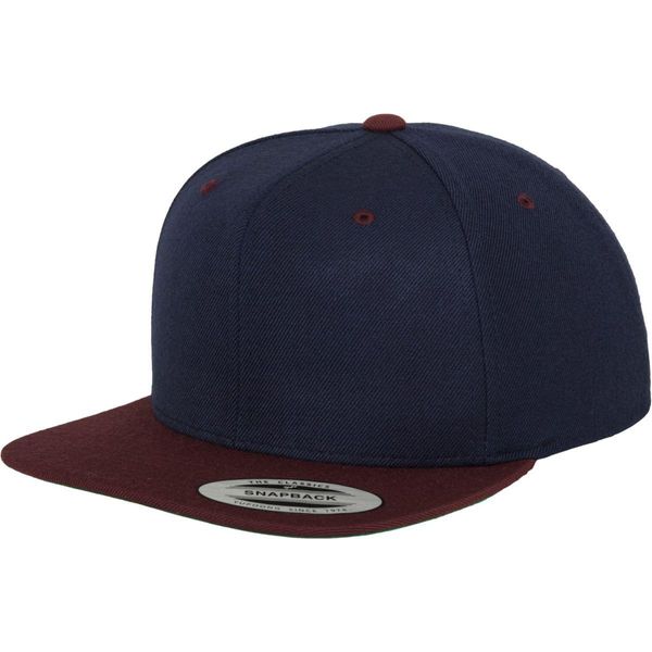 Flexfit 6089MT | Cappellino Classico A Due Toni - Colore: Navy/Maroon - Taglia: Unica-image