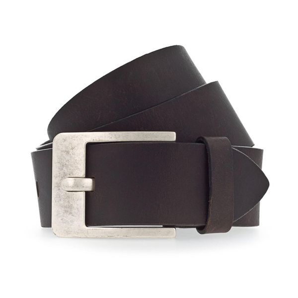 Vanzetti Pelle Cintura Denim Love 45Mm Full Leather Belt W100 Dark Brown Marrone-image