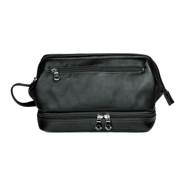 Harold's Pelle Borsa Da Toilette Country Toilet Bag Black Nero-image