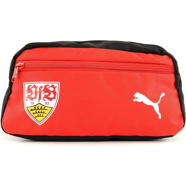 Puma Borsa Da Toilette Vfb Stuttgart Fanwear Wash Bag Puma Black - Puma Red Rosso Nero-image