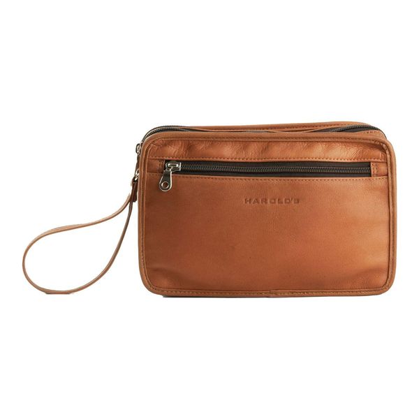 Harold's Pelle Borsa Per Utensili Country Men's Bag Comfort Cognac Marrone Chiaro-image